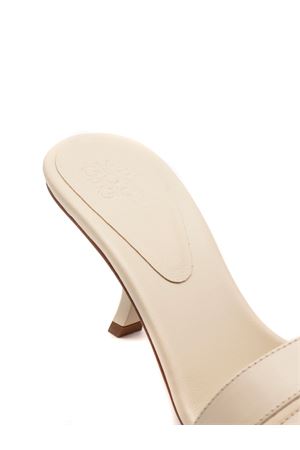 Sandalo mule in nappa beige GIA BORGHINI | MARIE2010